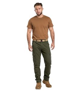 praktische ALPHA INDUSTRIES Agent Herren Cargo-Hose mit 6 Taschen Baumwoll-Hose 158205 Oliv-Grün