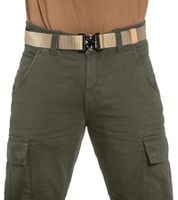 praktische ALPHA INDUSTRIES Agent Herren Cargo-Hose mit 6 Taschen Baumwoll-Hose 158205 Oliv-Grün