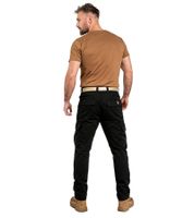 praktische ALPHA INDUSTRIES Agent Herren Cargo-Hose mit 6 Taschen Baumwoll-Hose 158205 Schwarz