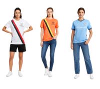 Official PUMA Manchester City women's long-sleeved or short-sleeved sustainable Premier League football shirt T-shirt in white, orange, blue, red, grey or brown