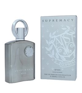 AFNAN Supremacy Eau de Parfum para hombre - Fragancia corporal frutal y fresca con piña, abedul y almizcle, 100 ml, Plata