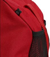 Praktische adidas Tiro L Duffle M Sport-Tasche nachhaltige Fußball-Tasche mit Hartschalenfach Fitnesstasche 39,5L IB8658 Rot/Schwarz