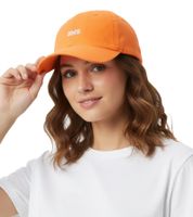 Gorra clásica de béisbol OMG con corazones gemelos luminosos y bordado OMG, de algodón, visera ajustable, 4603M K258210 Naranja neón
