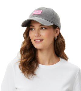 Gorra de béisbol clásica básica ZWILLINGSHERZ con parche del logo, de algodón, visera ajustable, 4603M K25357-1 Gris
