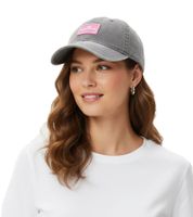 Gorra de béisbol clásica básica ZWILLINGSHERZ con parche del logo, de algodón, visera ajustable, 4603M K25357-1 Gris