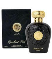 Perfume corporal oriental especiado Lattafa Opulent Oud Unisex Eau de Parfum 100ml Dorado/Negro
