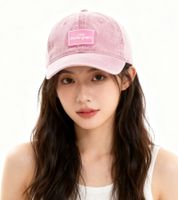 Gorra de béisbol clásica básica ZWILLINGSHERZ con parche del logo, de algodón, visera ajustable, 4603M K25357-5 Rosa