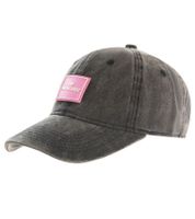 Gorra de béisbol clásica básica ZWILLINGSHERZ con parche del logo, de algodón, visera ajustable, 4603M K25357-2, color negro