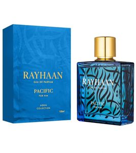 Rayhaan Pacific Eau de Parfum Homme Épicée-Aquatique 100ml Bleu