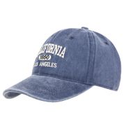 Cappellino da baseball classico ZWILLINGSHERZ California con logo Los Angeles, in cotone, con visiera regolabile, 4306M K25382-2, blu scuro