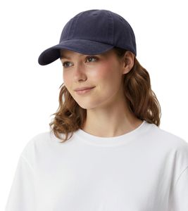 Cappellino da baseball classico ZWILLINGSHERZ in similpelle scamosciata con visiera regolabile, modello 4603M K5474, blu navy