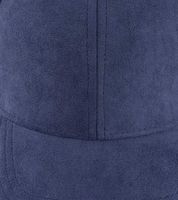 Cappellino da baseball classico ZWILLINGSHERZ in similpelle scamosciata con visiera regolabile, modello 4603M K5474, blu navy