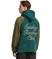 Another Cotton Lab Sunday Running Raglan Men's Hoodie, Cotton Pullover PD03390 Green