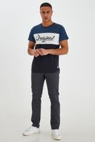 klassische BLEND BHTromp Herren Chinohose mit Reißverschluss Stoffhose 20703188ME-75111 Grau