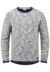 klassisches SOLID SDFlocks Herren Sweatshirt mit Rundhals Pullover 21102722ME-1991 Blau