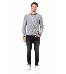 classic SOLID SDFlocks men's sweatshirt with crew neck pullover 21102722ME-1991 Blue