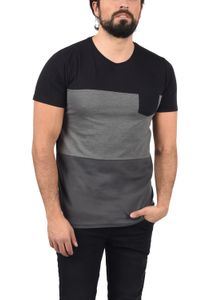 klassisches SOLID SDMingo Herren T-Shirt mit Rundhals Shirt 21300044ME-9000 Schwarz