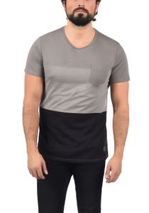 klassisches SOLID SDMingo Herren T-Shirt mit Rundhals Shirt 21300044ME-2842 Grau