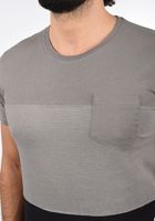 klassisches SOLID SDMingo Herren T-Shirt mit Rundhals Shirt 21300044ME-2842 Grau