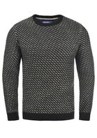 classico BLEND BHCalisto uomo maglione in maglia grossa con girocollo maglione in maglia 20711925ME-194007 Nero