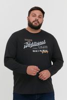 classic BLEND BHDopper BT men's longsleeve with crew neck long-sleeve shirt 20713446ME-194007 Black