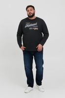 classic BLEND BHDopper BT men's longsleeve with crew neck long-sleeve shirt 20713446ME-194007 Black