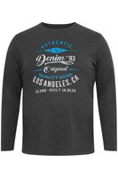 clásica BLEND BHDopper BT hombre camiseta de manga larga con cuello redondo camiseta de manga larga hombre 20713446ME-200278 Gris