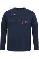 classic BLEND BHDopper BT men's longsleeve with crew neck long-sleeve shirt 20713446ME-194025 Blue