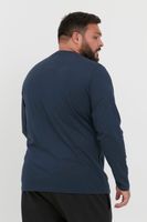 classic BLEND BHDopper BT men's longsleeve with crew neck long-sleeve shirt 20713446ME-194025 Blue