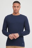classic BLEND BHPullover men's chunky knit sweater with crew neck knit sweater 20712645-194024 Blue