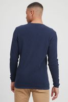 classic BLEND BHPullover men's chunky knit sweater with crew neck knit sweater 20712645-194024 Blue