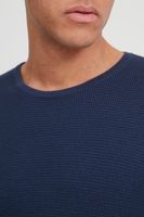 classic BLEND BHPullover men's chunky knit sweater with crew neck knit sweater 20712645-194024 Blue