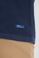 classic BLEND BHPullover men's chunky knit sweater with crew neck knit sweater 20712645-194024 Blue