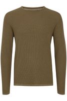 klassischer BLEND BHPullover Herren Grobstrickpullover mit Rundhals Strickpullover 20712645-171118 Grau