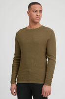 klassischer BLEND BHPullover Herren Grobstrickpullover mit Rundhals Strickpullover 20712645-171118 Grau