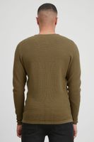 klassischer BLEND BHPullover Herren Grobstrickpullover mit Rundhals Strickpullover 20712645-171118 Grau