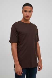 classic SOLID SDVicente men's T-shirt with crew neck shirt 21106125-190814 Brown