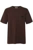 classic SOLID SDVicente men's T-shirt with crew neck shirt 21106125-190814 Brown