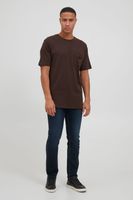 classic SOLID SDVicente men's T-shirt with crew neck shirt 21106125-190814 Brown