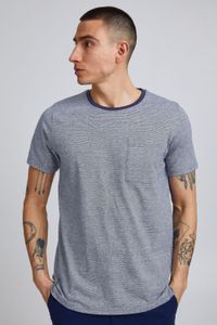 classic SOLID SDAnton men's T-shirt with crew neck shirt 21106482-193937 Blue