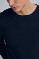 klassischer 11 PROJECT PRFriko Herren Feinstrickpullover mit Rundhals Strickpullover 20714436ME-194024 Blau