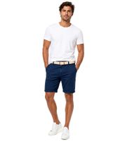 klassische 11 PROJECT PRFribus Herren Chino Shorts inkl. Gürtel mit Knopf und Reißverschluss Shorts 20714807ME-194024 Blau