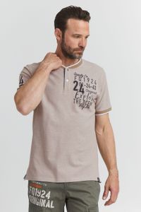 classique FQ1924 FQIikay homme T-shirt avec col rond T-shirt homme 21900187-ME-171113 Marron