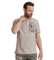 klassisches FQ1924 FQIikay Herren T-Shirt mit Rundhals Shirt 21900187-ME-171113 Braun