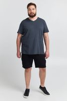 classic SOLID SDBedo BT men's T-shirt with V-neck shirt 21300881-ME-1940101 Blue