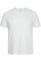 klassisches SOLID SDBedo BT Herren T-Shirt mit V-Ausschnitt Shirt 21300881-ME-110601 Weiß
