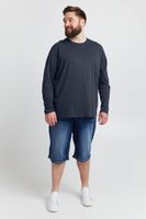 clásica SOLID SDBedon BT hombre camiseta de manga larga con cuello redondo camiseta de manga larga hombre 21300882-ME-1940101 Azul