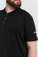 clásico SOLID SDTrip BT hombre polo con tapeta de 3 botones camiseta polo 21300885-ME-799000 Negro