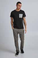 classic BLEND BHBenedikt men's T-shirt with crew neck shirt 20714408ME-194007 Black