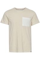 classic BLEND BHBenedikt men's T-shirt with crew neck shirt 20714408ME-141107 Grey